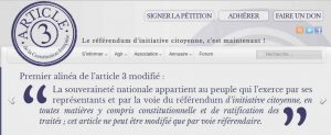 Article 3 modifié de la constitution
